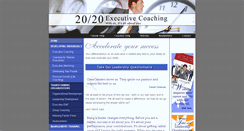 Desktop Screenshot of 2020executivecoaching.com